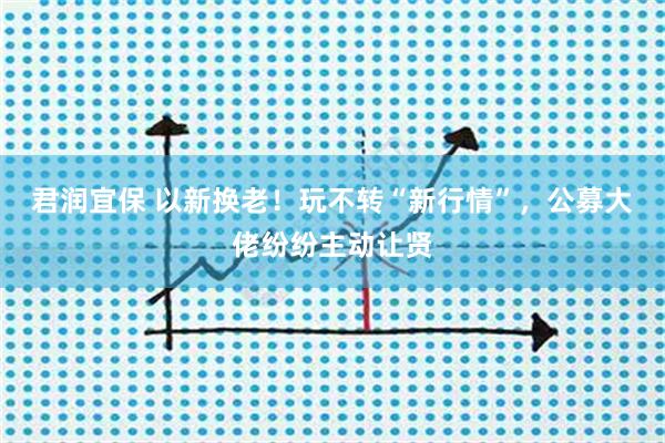 君润宜保 以新换老！玩不转“新行情”，公募大佬纷纷主动让贤